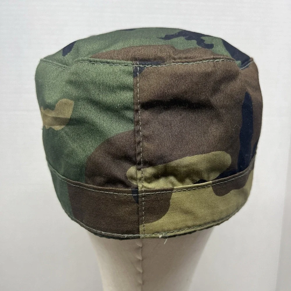 USGI Military Woodland Camo Patrol Cap Hat Size 7 1/4 Atlas Headwear DLA 1993